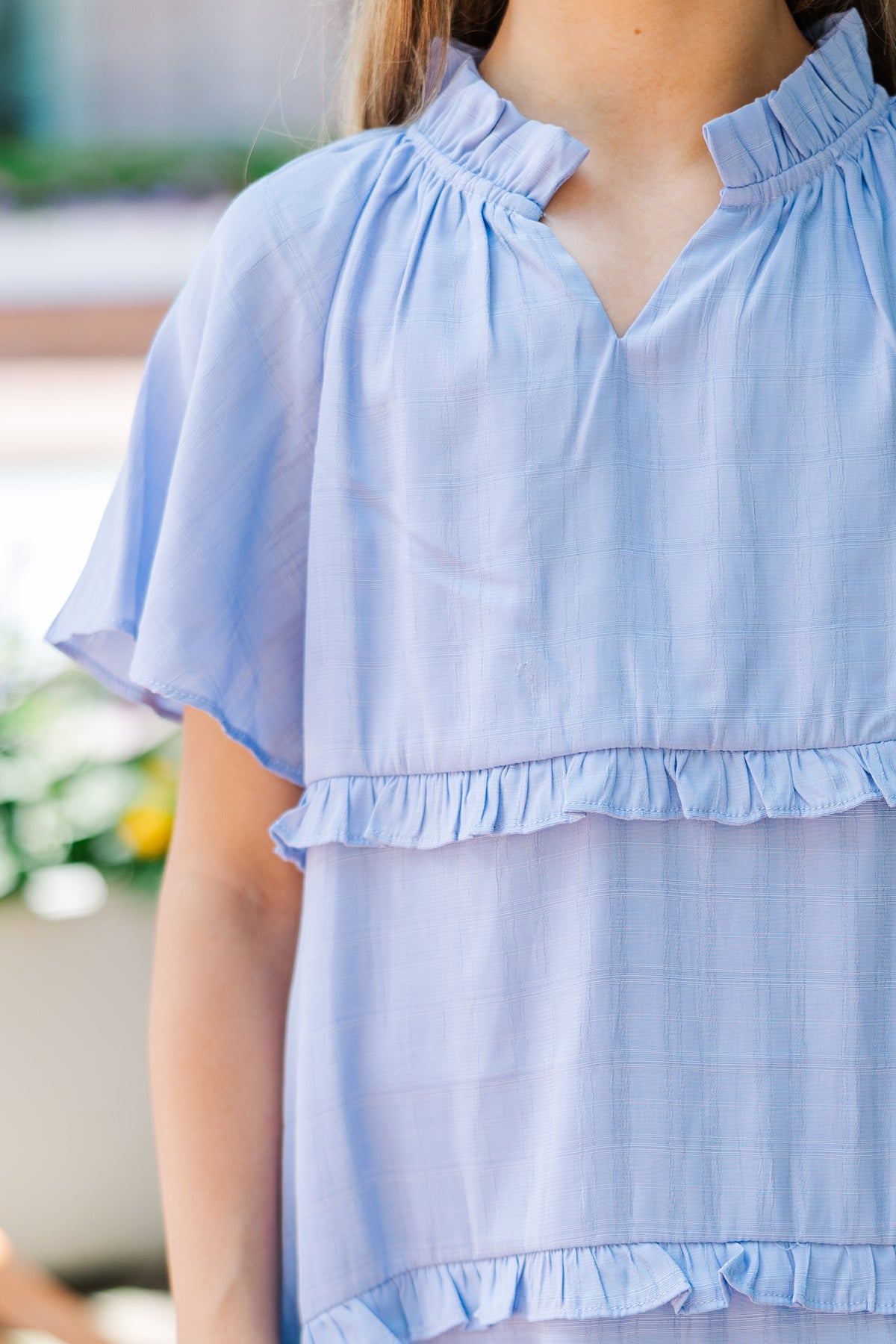 Girls: Perfectly You Periwinkle Babydoll Dress – Shop the Mint
