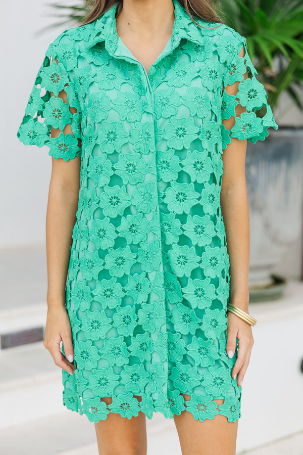 green crochet dresses, green dresses, spring and summer dresses, trendy online boutique