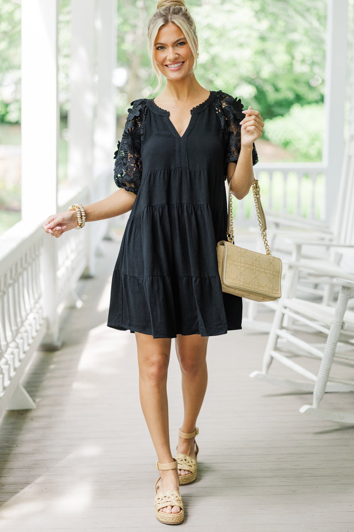 Top Of The Class Black Crochet Dress – Shop the Mint