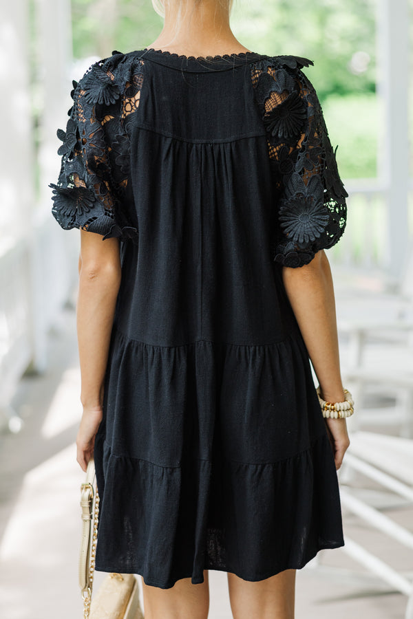 Top Of The Class Black Crochet Dress Shop the Mint Top Of The Class Black Crochet Dress Shop the Mint