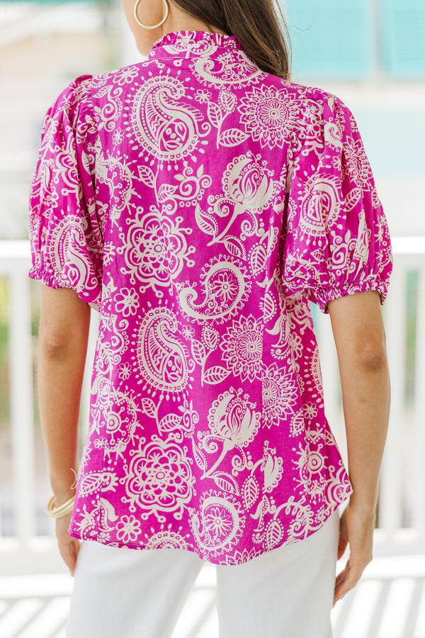 Pine/Pink Floral Blouse main image 0