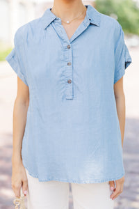 Keep It Cute Chambray Top