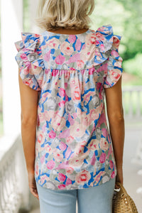 floral blouses, pink blouses, feminine blouses, boutique blouses