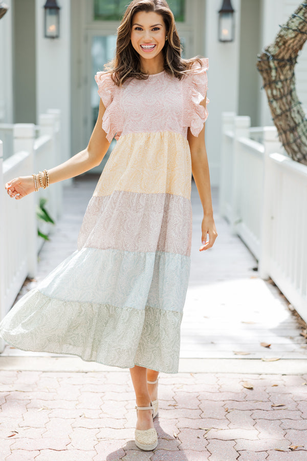Problem Solved Yellow Ditsy Floral Midi Dress Shop the Mint Problem Solved Yellow Ditsy Floral Midi Dress Shop the Mint