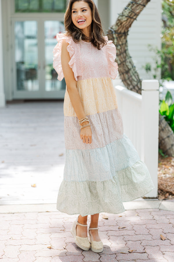 cute midi dresses Light Blue Summer Dress with Strappy Open Back Light Blue / Large No stretch McCall Modest Midi in Orange