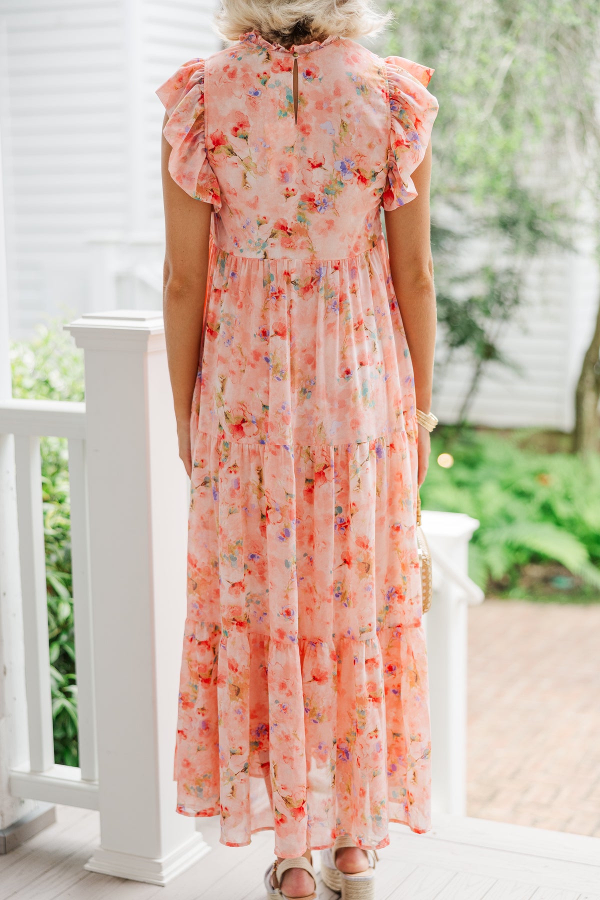 coral midi dress This Is The Way Orange Ditsy Floral – Shop the Mint Halter neckline with ring Color:medium wash Which dress would you browse by_mini-dress