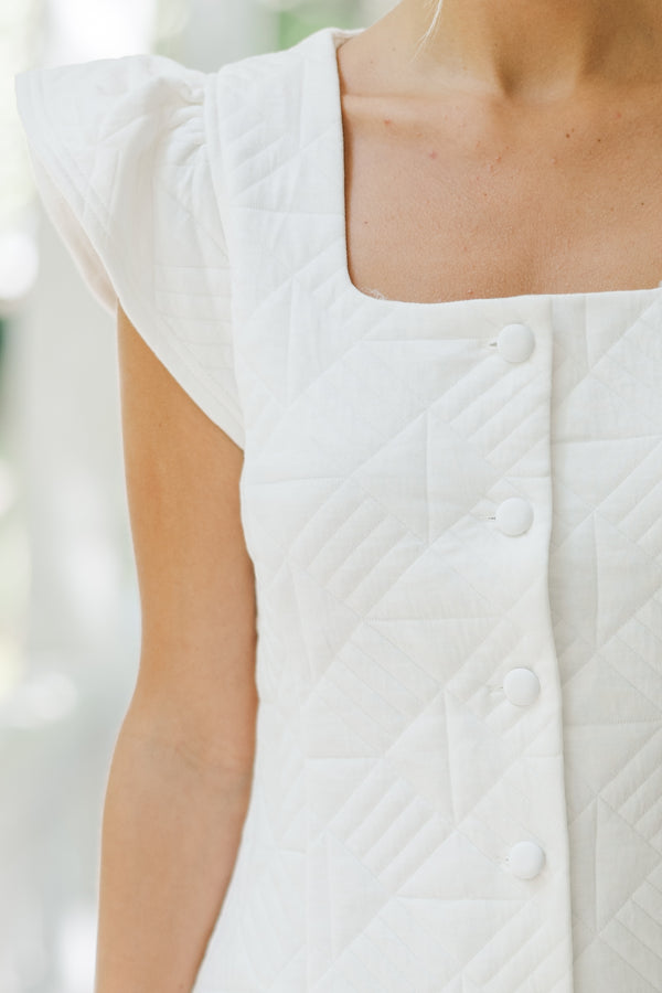 Feeling It Off White Shift Dress Shop the Mint Feeling It Off White Shift Dress Shop the Mint