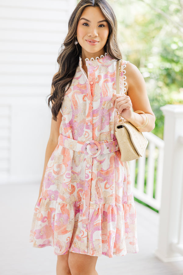 Just You Wait Orange Embroidered Floral Dress Shop the Mint Just You Wait Orange Embroidered Floral Dress Shop the Mint