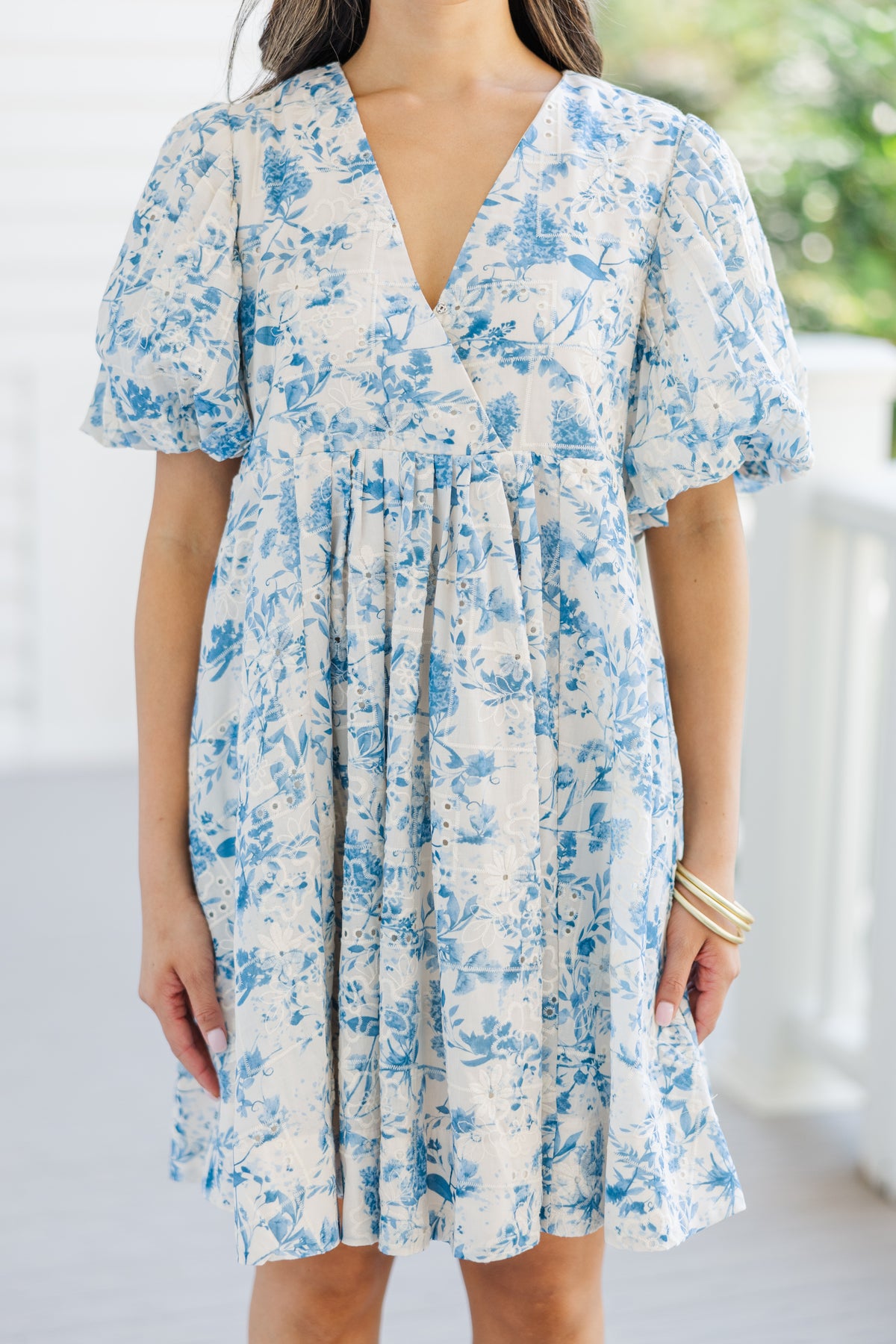 Tell It All Blue Floral Babydoll Dress – Shop the Mint