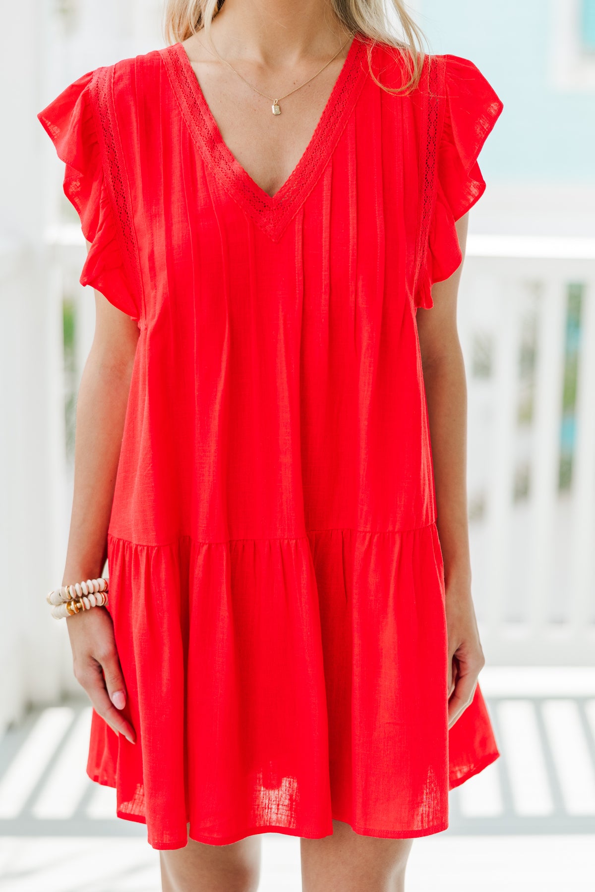 Tell Your Story Tomato Red Babydoll Dress – Shop the Mint