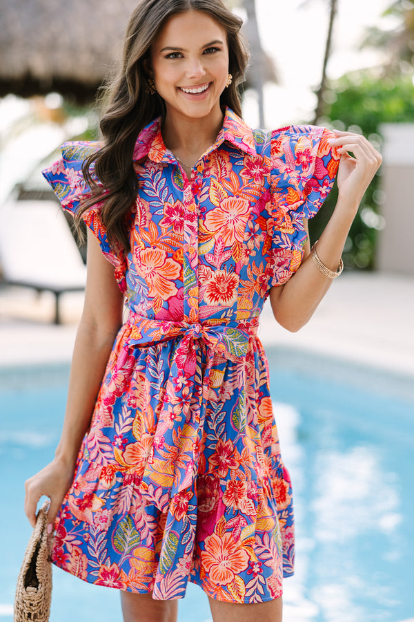 Made You Look Hot Pink Floral Dress Shop the Mint Made You Look Hot Pink Floral Dress Shop the Mint