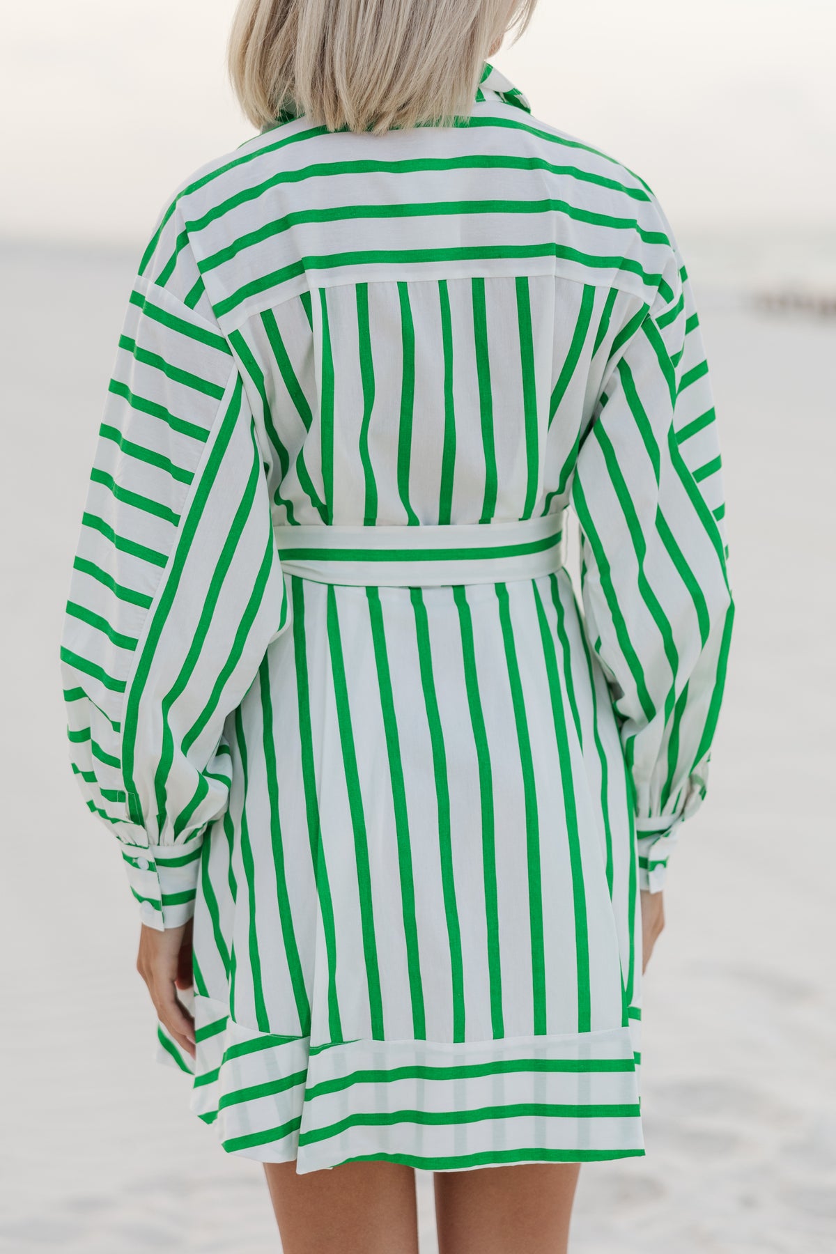 Green Stripe Dress Green Stripe Dress Midi Dress Forever 21 Green Striped  Dress FARM