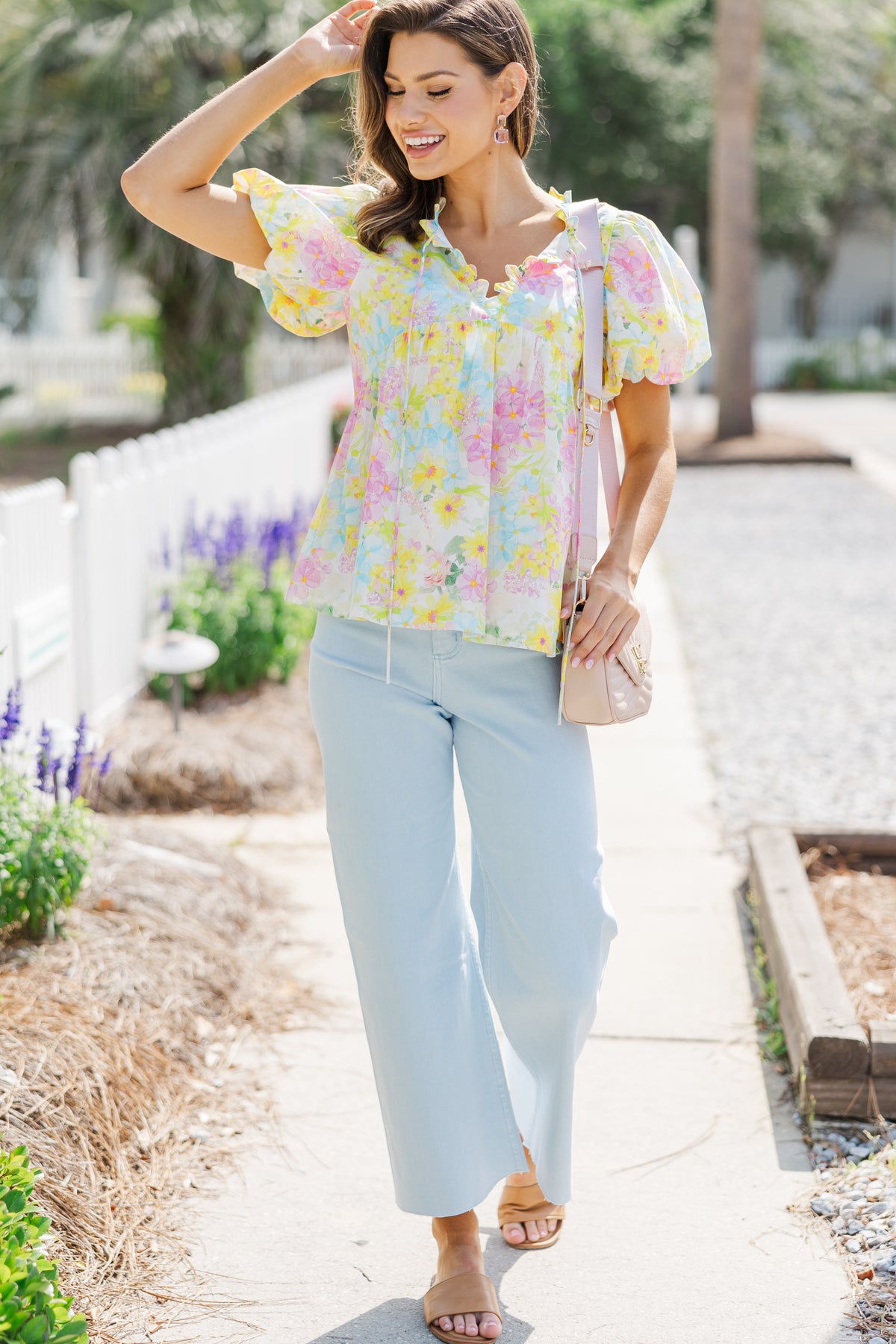 With Love And Joy Yellow Floral Blouse – Shop the Mint