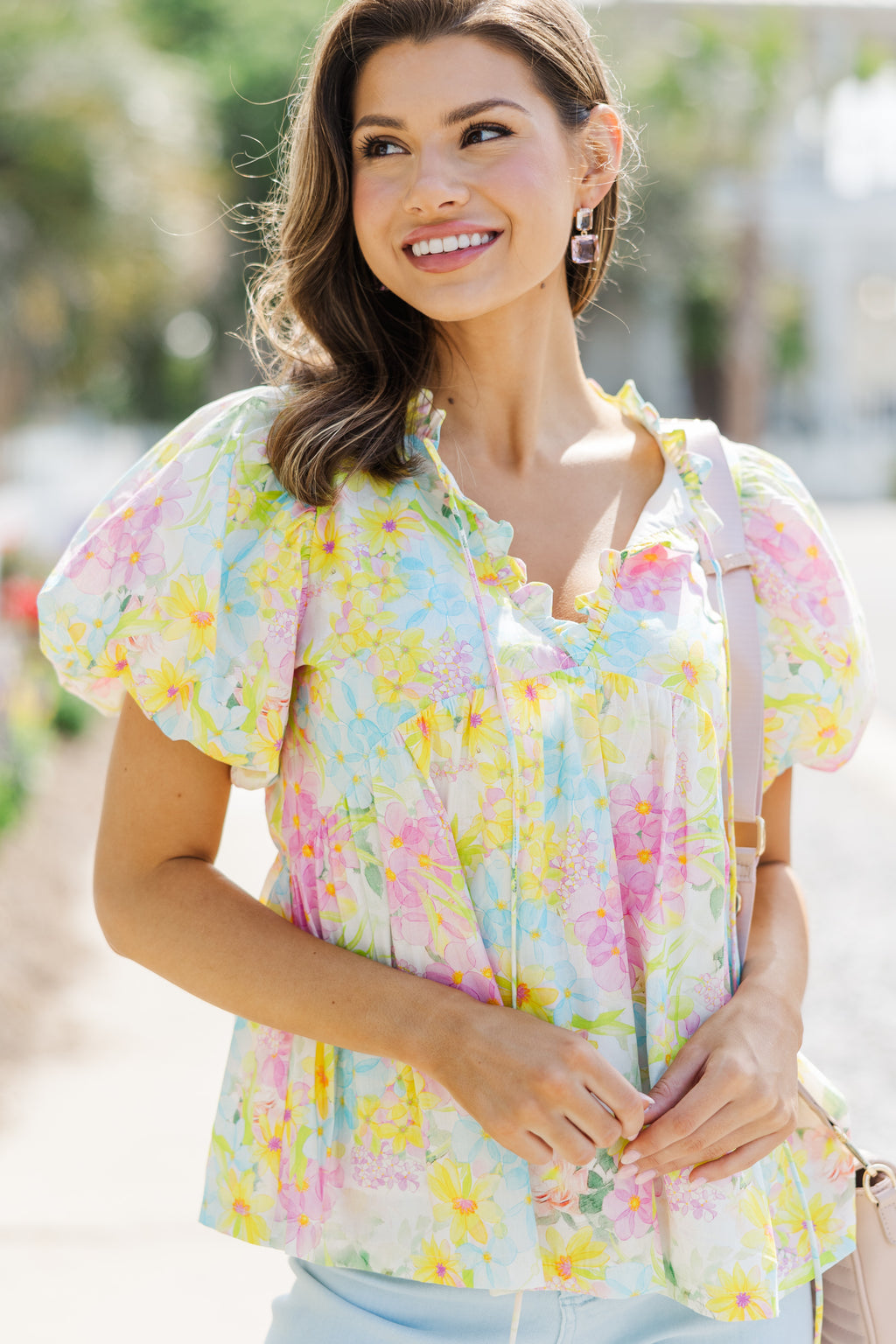 With Love And Joy Yellow Floral Blouse – Shop the Mint