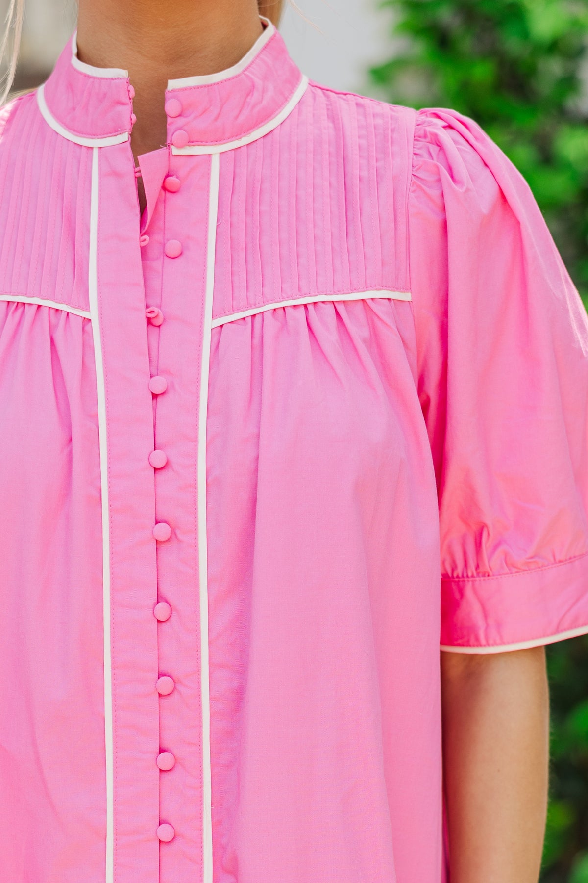 Feeling Prepped Pink Button Down Dress – Shop the Mint