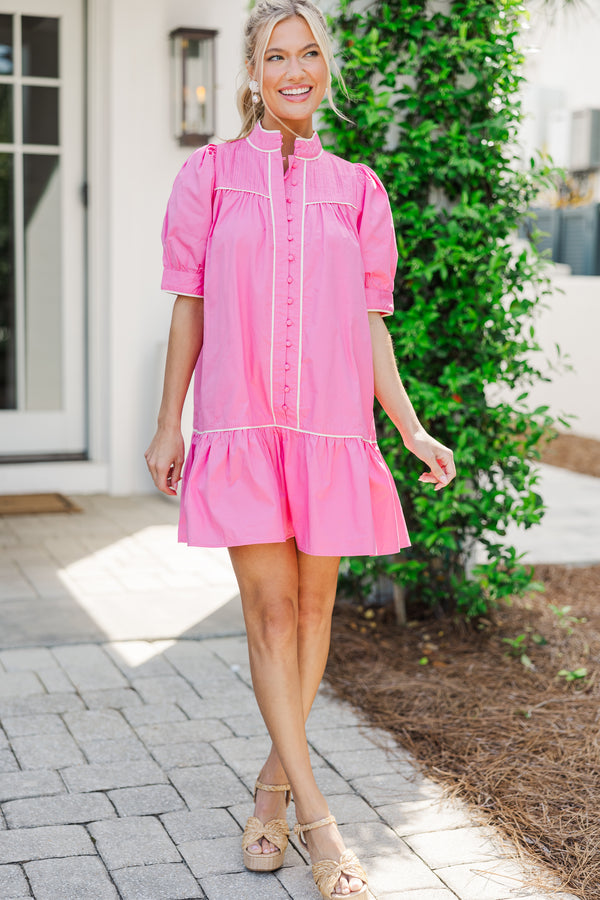Feeling Prepped Pink Button Down Dress Shop the Mint Feeling Prepped Pink Button Down Dress Shop the Mint