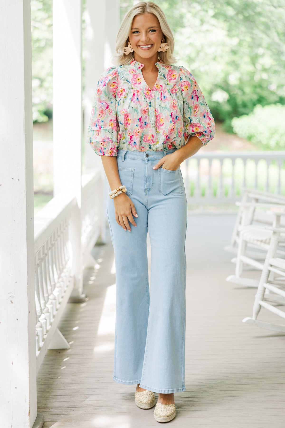 Involved Pink Get Involved Pink Floral Blouse – Shop the Mint