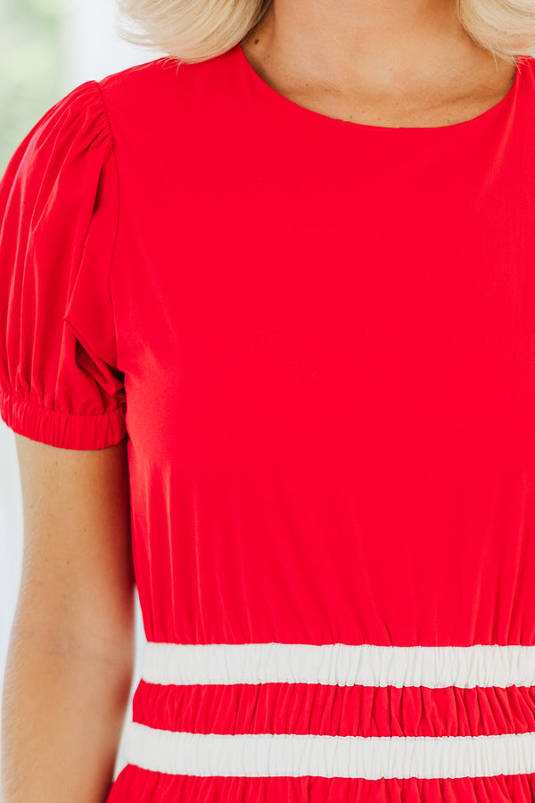 Always And Forever Red Cotton Dress Shop the Mint Always And Forever Red Cotton Dress Shop the Mint