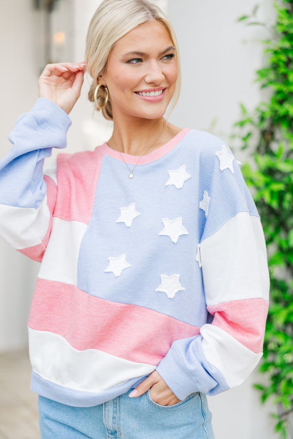 Searching For The Best Blue Starts & Stripes Pullover – Shop the Mint