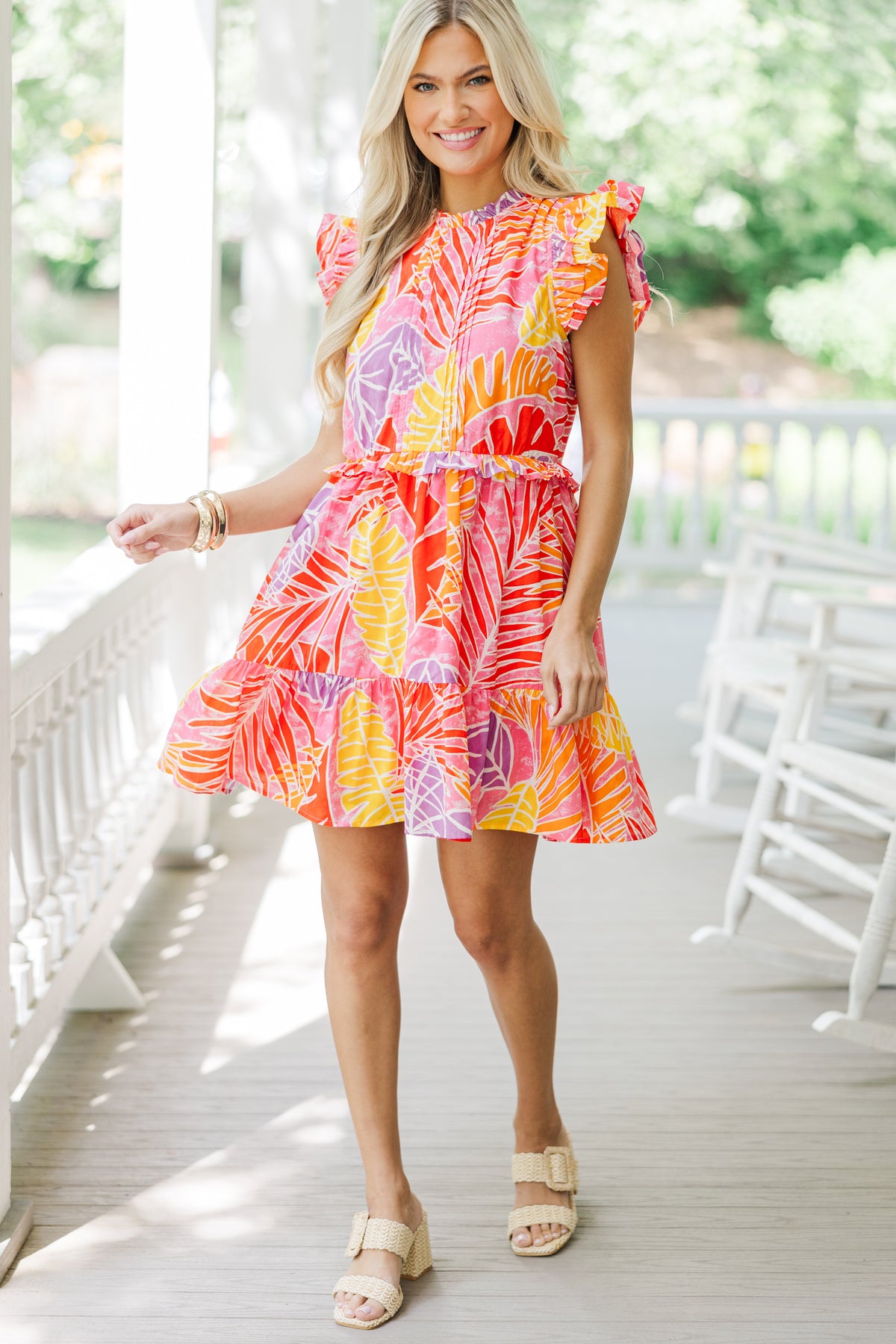 Fate: At This Time Pink Tropical Dress Shop the Mint Fate: At This Time Pink Tropical Dress Shop the Mint