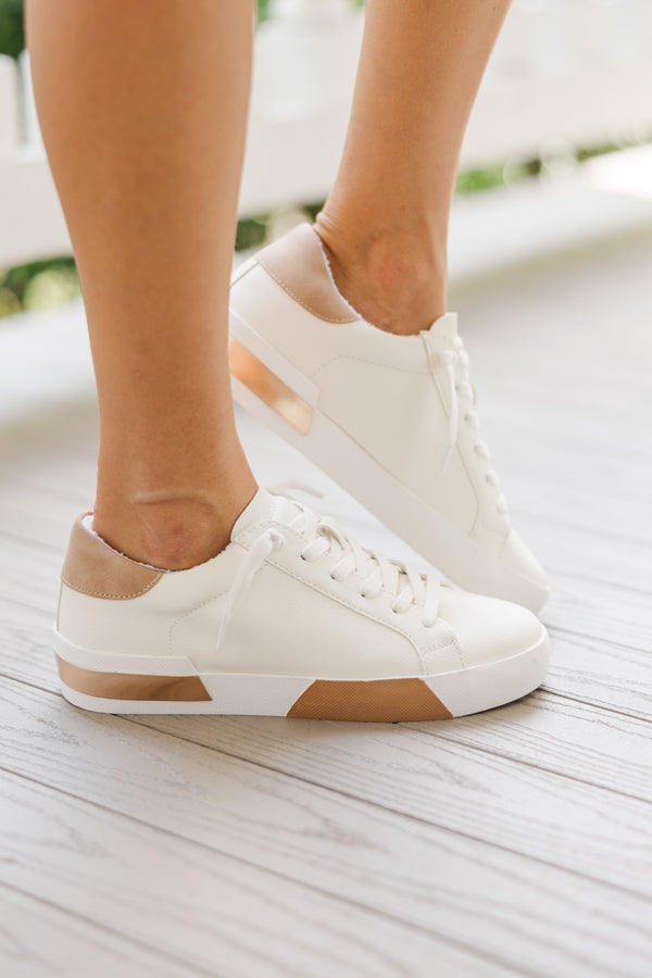 boutique sneakers, white sneakers, nude sneakers 