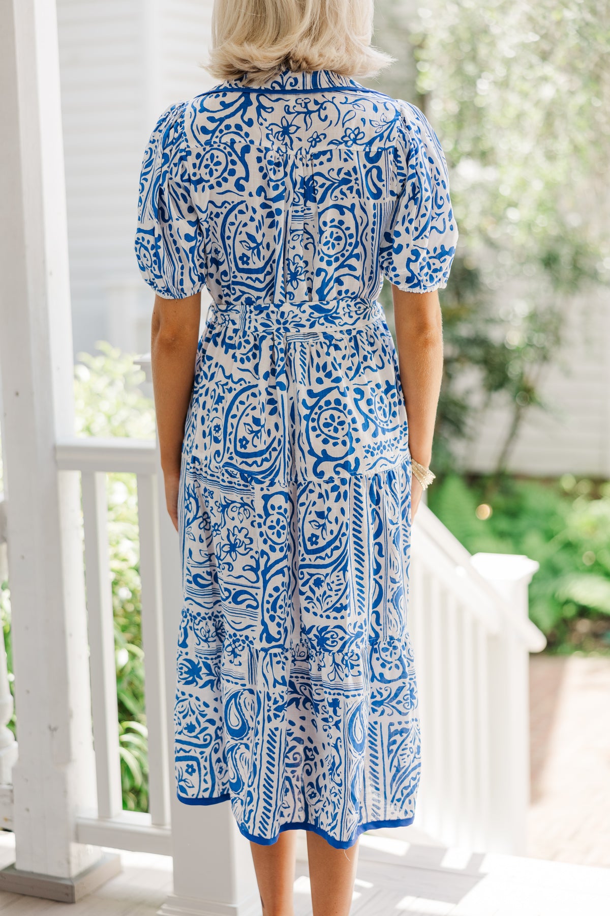 atlein paisley midi dress On Your Mind Blue Paisley Midi Dress – Shop the Mint