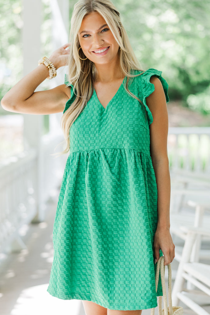 This Is The Life Green Babydoll Dress – Shop the Mint