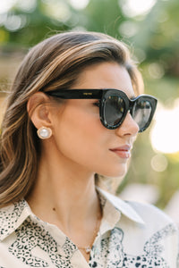 Freyrs: Charlotte Black Cat Eye Sunglasses