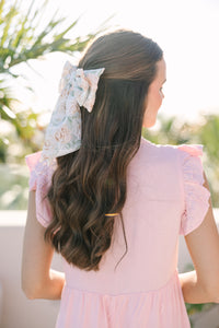 Bohemian Gemme: Peach Floral Hair Bow
