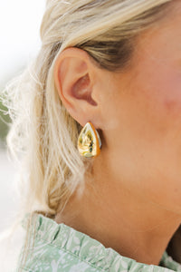 Best Of Both Reversible Gold & Silver Teardrop Earrings