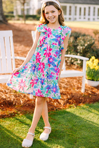 Girls: Ready For The Day Pink Floral Dress