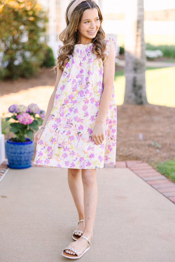 Girls: On The Lookout White Floral Dress – Shop the Mint Girls: On The Lookout White Floral Dress – Shop the Mint