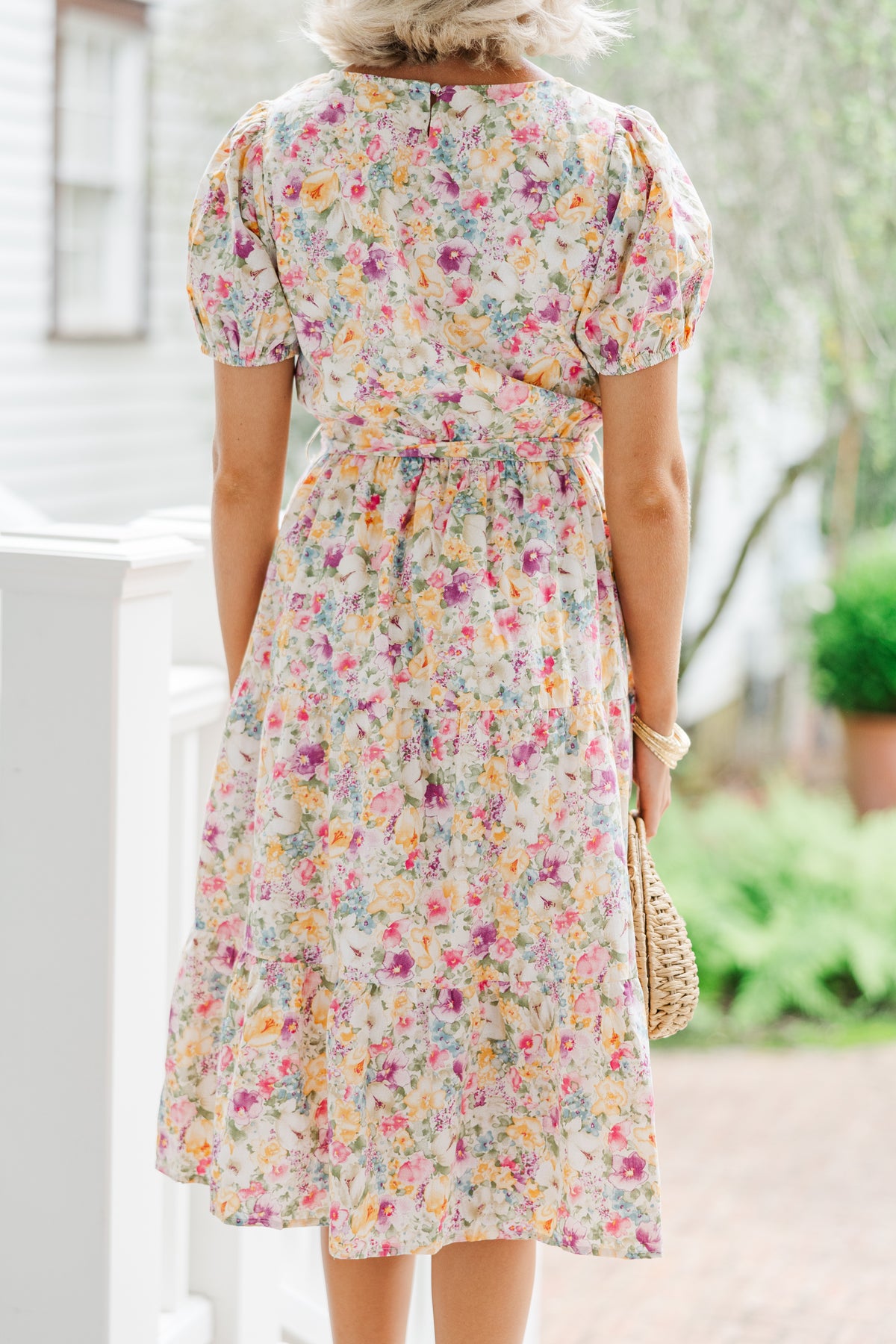 Lavender Ditsy Floral Dress main image 1