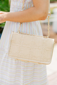 Best Day Ever Natural/Gold Purse