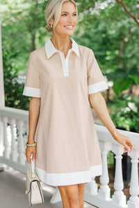 Make Your Day Oatmeal Shift Dress