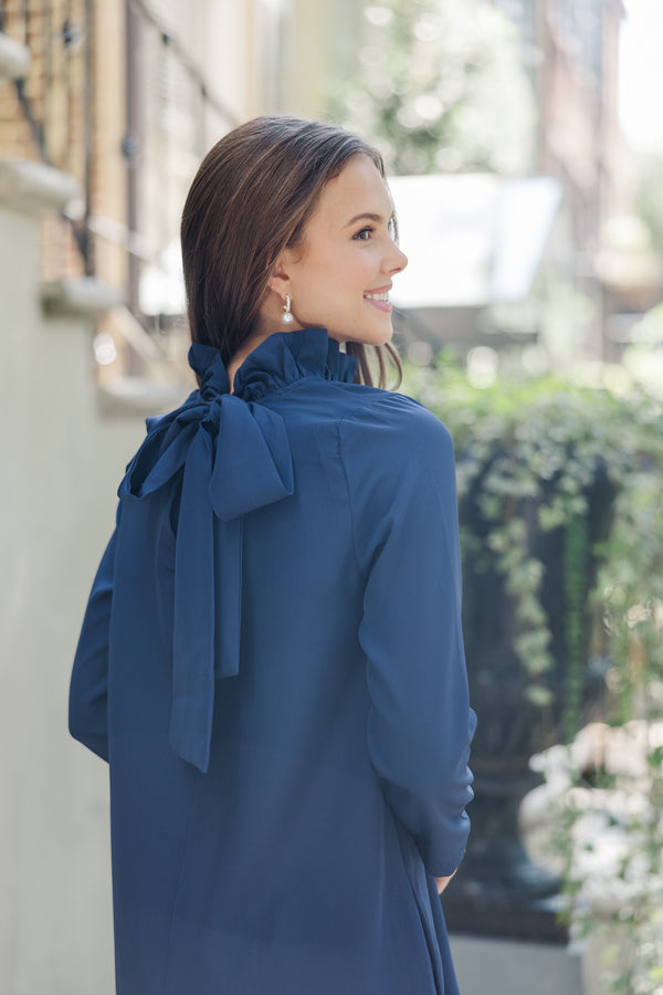 This Is It Navy Blue Swing Dress Shop the Mint This Is It Navy Blue Swing Dress Shop the Mint