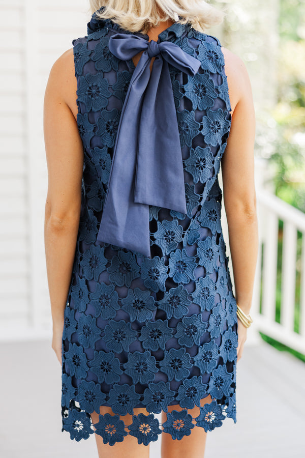 Daily Reminder Navy Blue Crochet Dress Shop the Mint Daily Reminder Navy Blue Crochet Dress Shop the Mint
