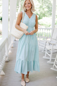 On Your Best Day Mint Green Striped Dress