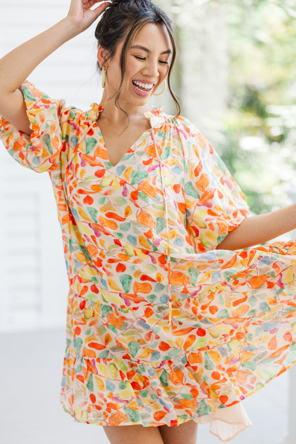 Know All About You Orange Abstract Dress – Shop the Mint Know All About You Orange Abstract Dress – Shop the Mint