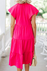 feminine midi dresses, pink midi dresses, classic midis for women, shop the mint