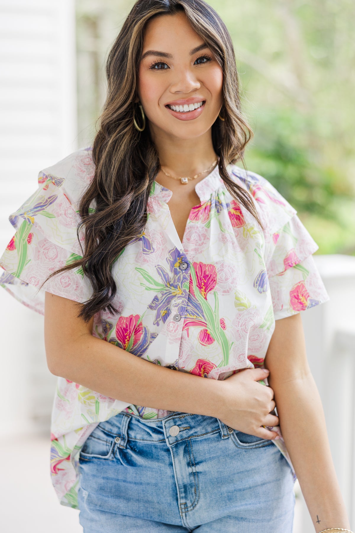 Amora Blouse - Pink main image 0