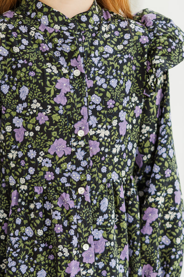 Girls: All I Could Want Purple Floral Dress