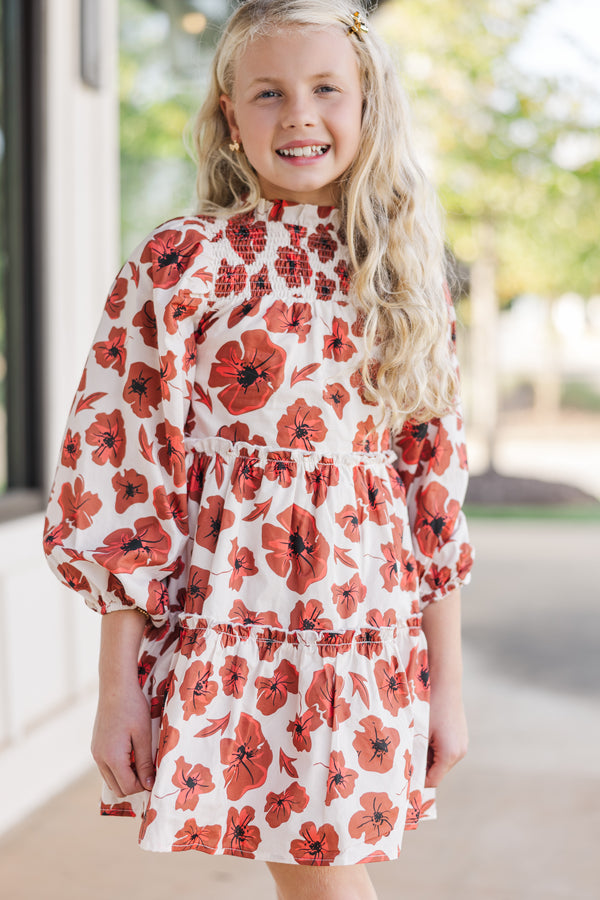 Rust Sheer Babydoll Dress main image 1