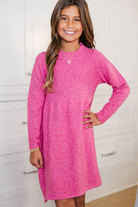 Girls: Make It Count Bubblegum Pink Sweater Dress
