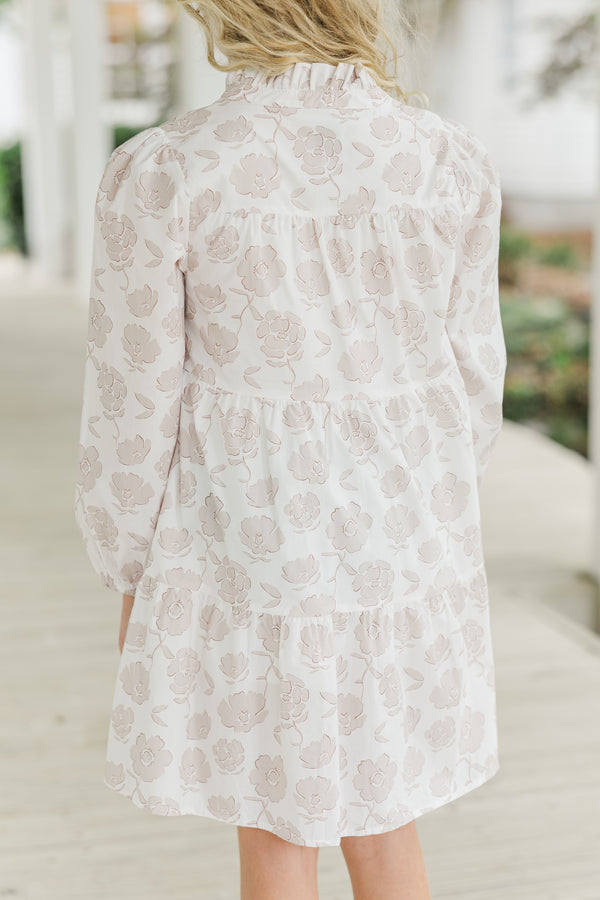 Girls: On Your Way Off White Floral Babydoll Dress – Shop the Mint Girls: On Your Way Off White Floral Babydoll Dress – Shop the Mint