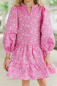 Girls: Always On My Mind Pink Floral Dress