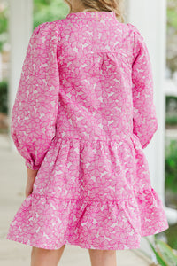 Girls: Always On My Mind Pink Floral Dress