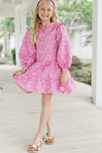 Girls: Always On My Mind Pink Floral Dress