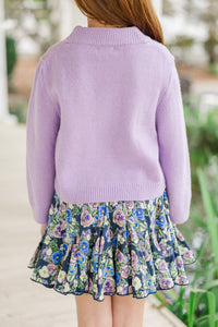 Girls: Moving Up Lavender Purple Sweater