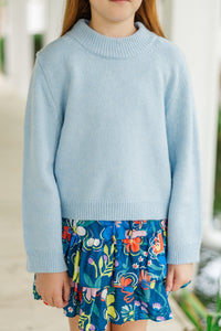 Girls: Moving Up Light Blue Sweater